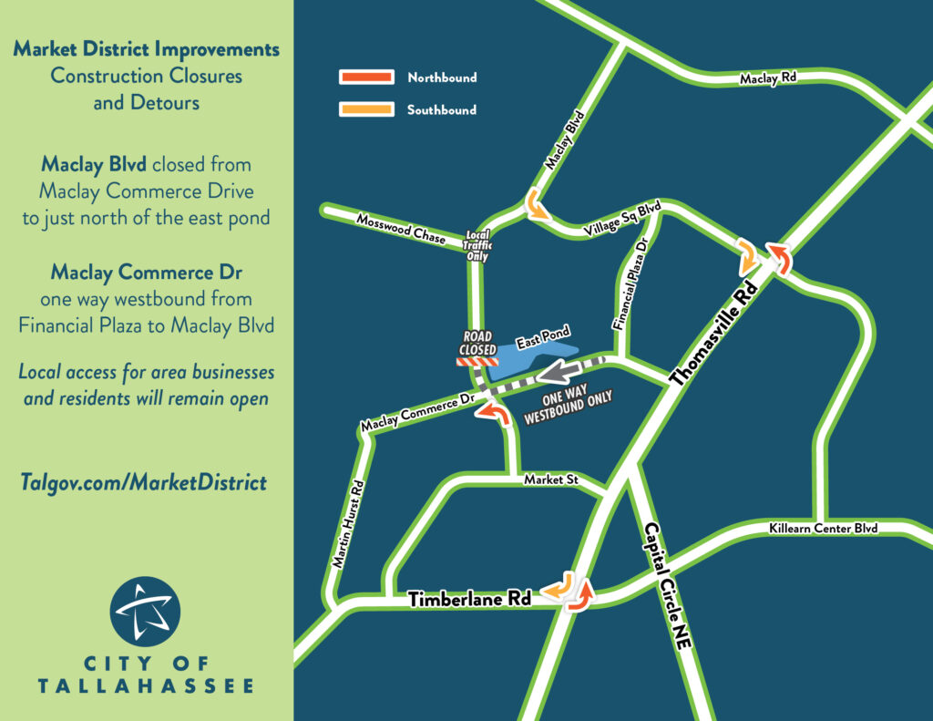 Map of Market District detour